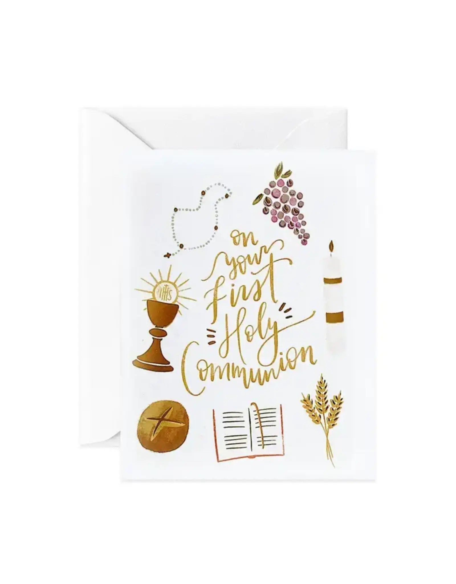 Gratia Design First Communion Card - On Your First Holy Communion