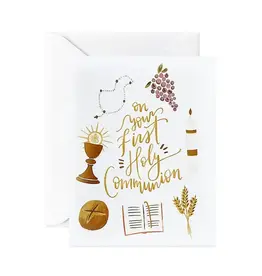 Gratia Design First Communion Card - On Your First Holy Communion