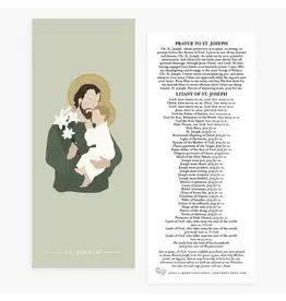 Gratia Design Bookmark - St. Joseph Prayer Card