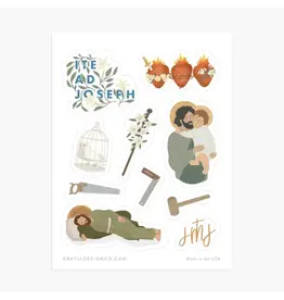 Gratia Design St. Joseph Sticker Sheet