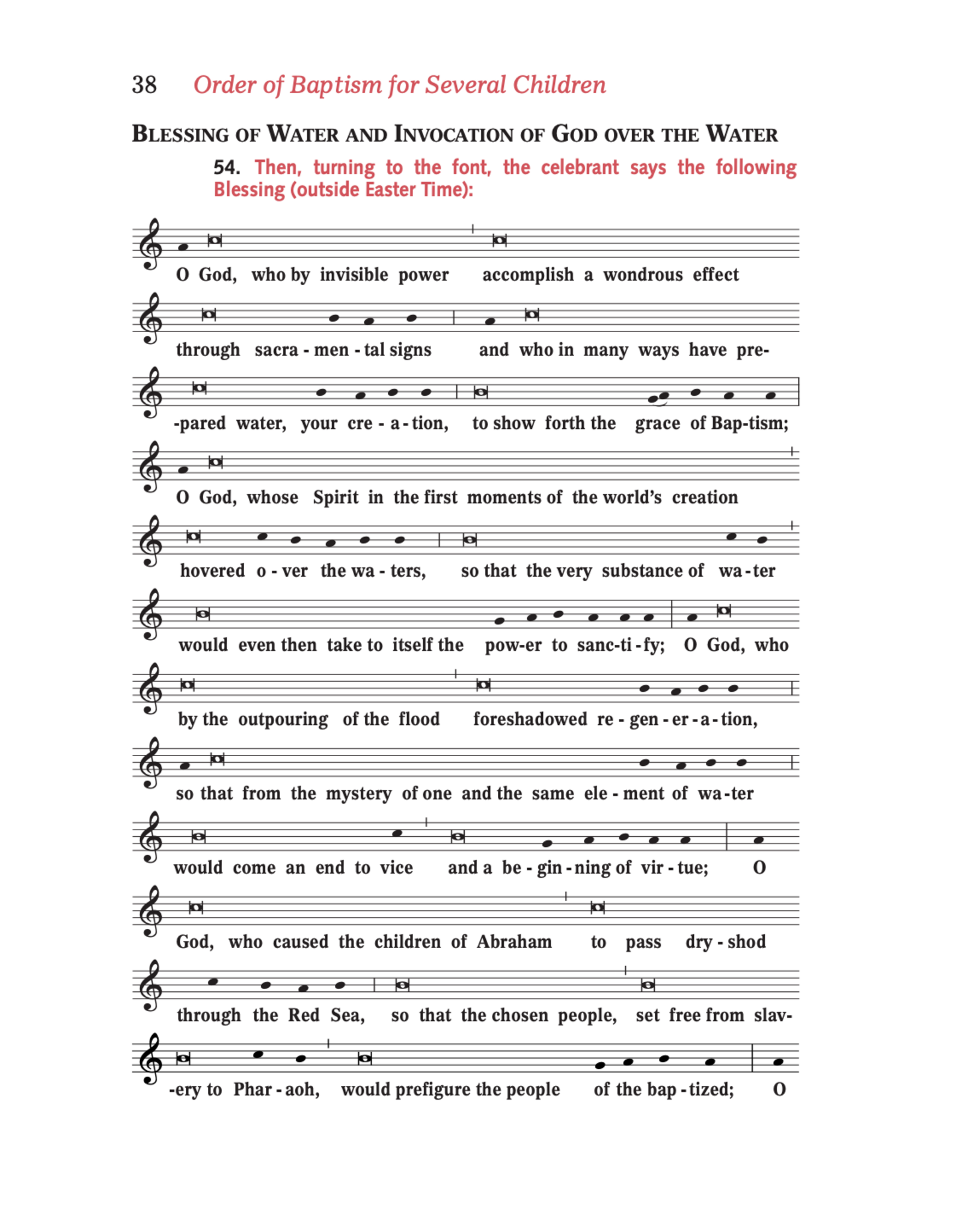 Catholic Book Publishing Order of Baptism of Children