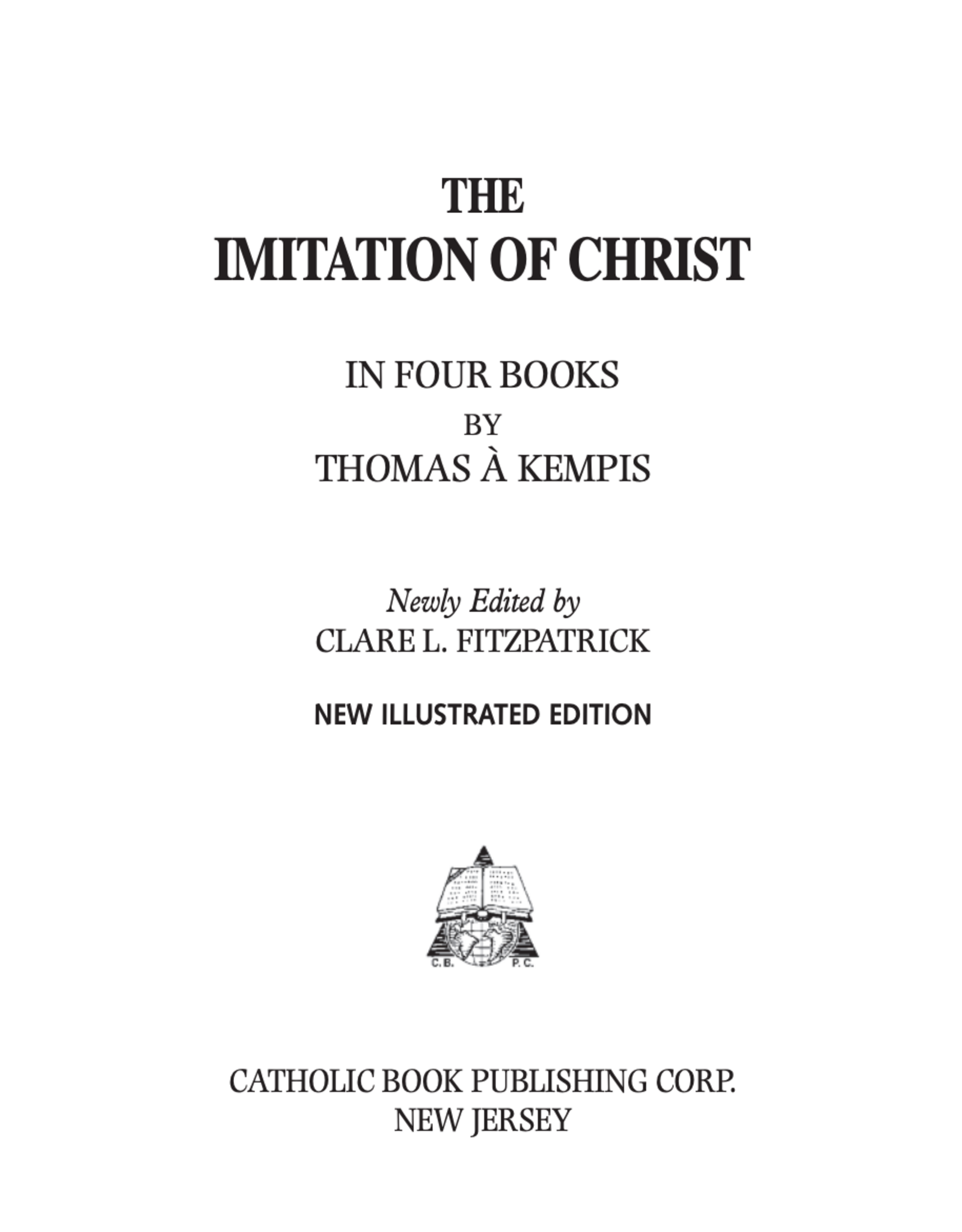 Catholic Book Publishing The Imitation of Christ