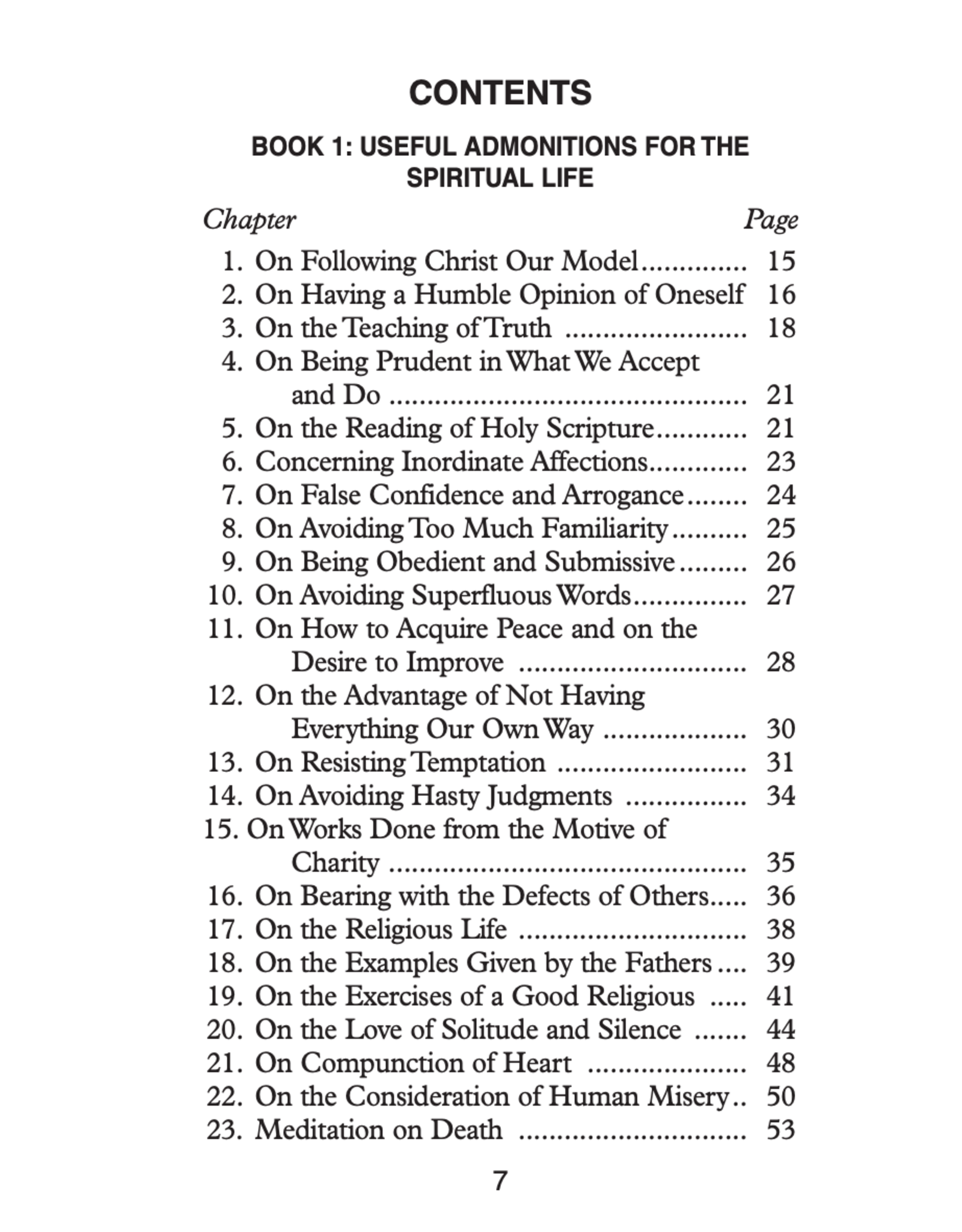 Catholic Book Publishing The Imitation of Christ