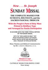 Catholic Book Publishing St. Joseph Sunday Missal, Leather Zip
