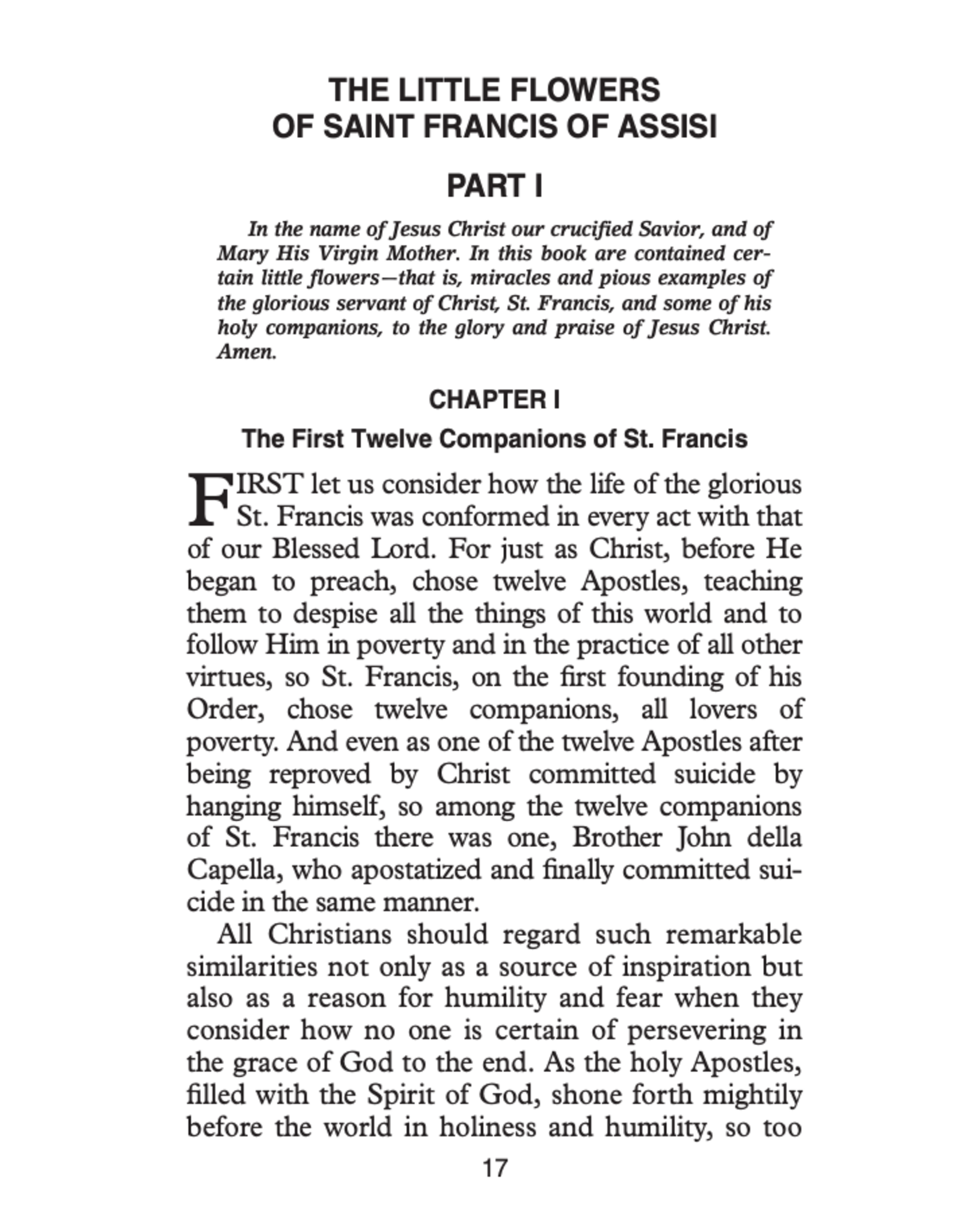 Catholic Book Publishing Little Flowers of St. Francis of Assisi