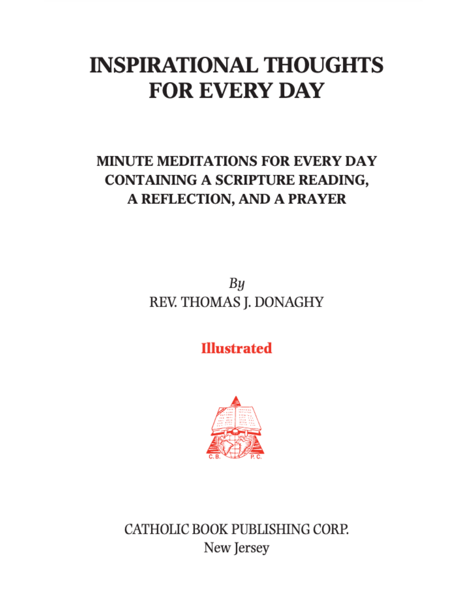Catholic Book Publishing Inspirational Thoughts for Every Day