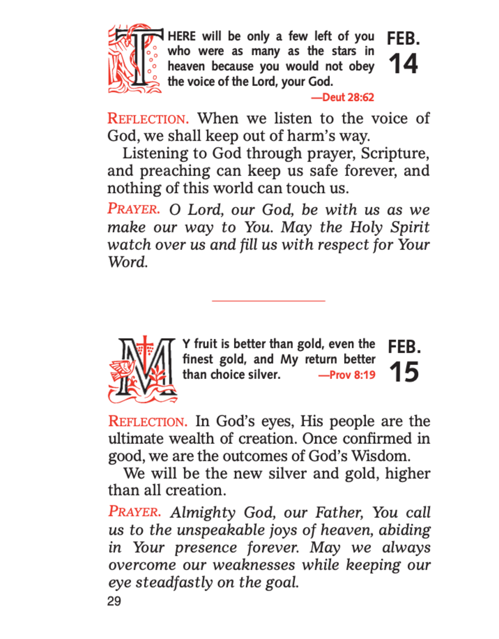 Catholic Book Publishing Inspirational Thoughts for Every Day