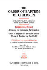 Catholic Book Publishing Order of Baptism of Children (Participation Booklet)