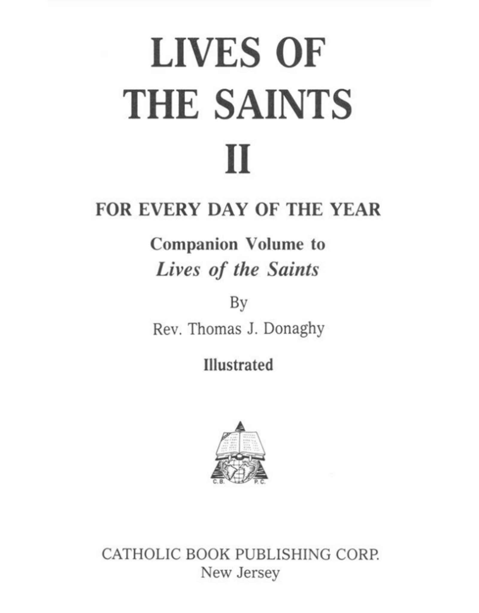 Catholic Book Publishing Lives of the Saints II Blue Dura-Lux