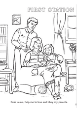 Catholic Book Publishing Stations of the Cross Coloring Book