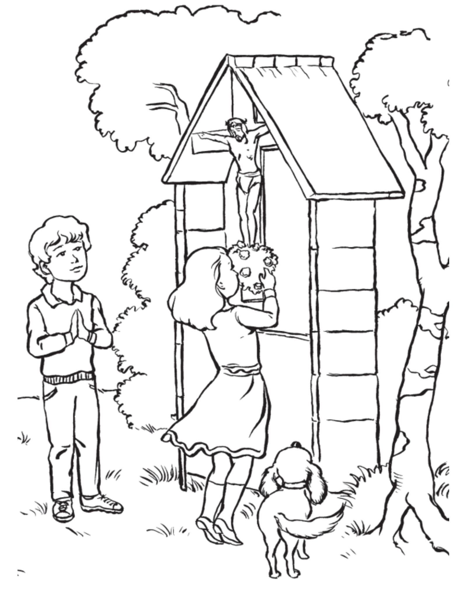 Catholic Book Publishing Stations of the Cross Coloring Book