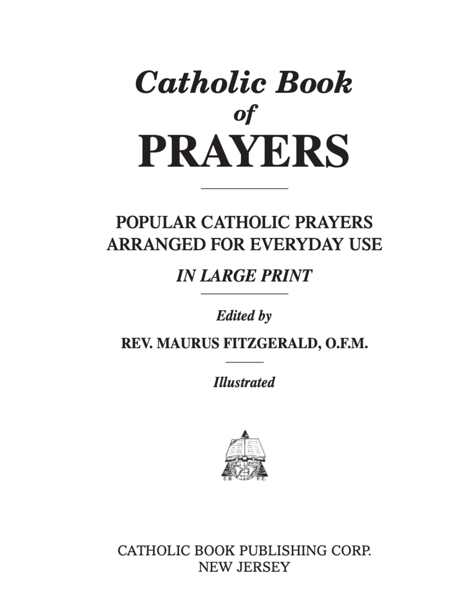 Catholic Book Publishing Catholic Book of Prayers, Brown Dura-Lux