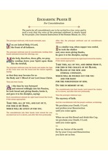 Catholic Book Publishing Eucharistic Prayer Cards
