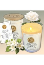 Abbey & CA Gift Candle - Our Lady of Guadalupe Rose and Jasmine, 7 oz.