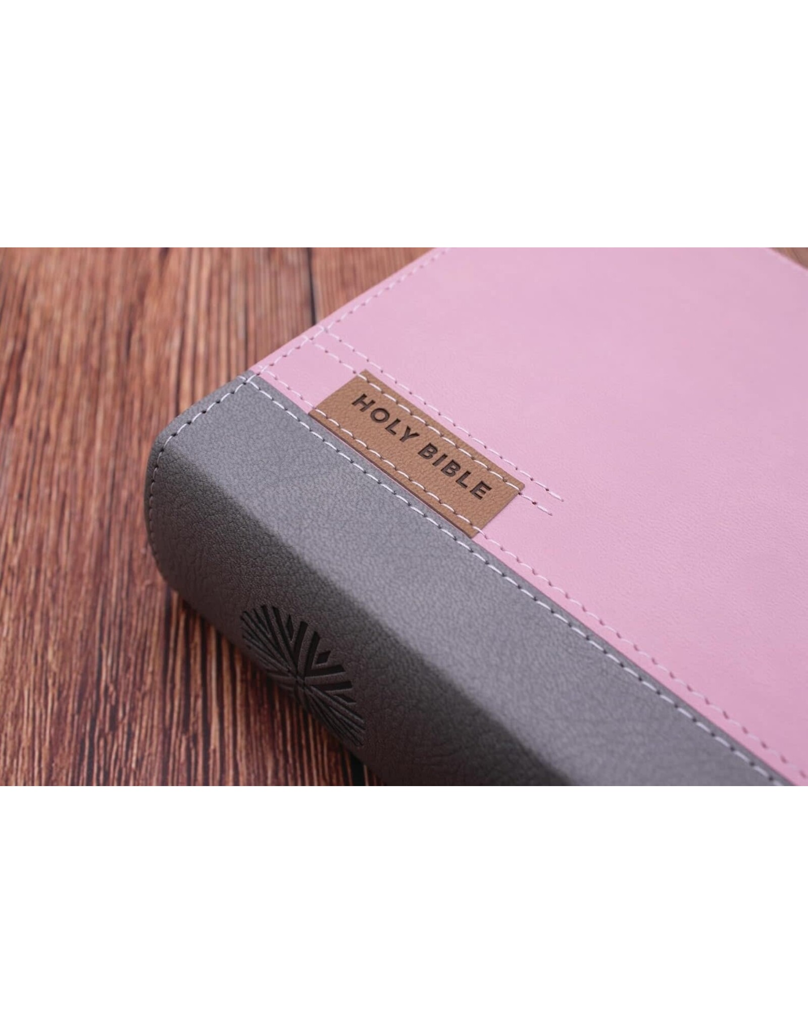 Zondervan NIV Application Bible, Leathersoft, Pink/Gray, Red Letter, Thumb Indexed, Comfort Print