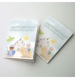 Altar + Home Card - Birthday, God's Little Soldier