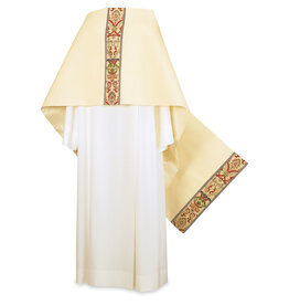 Slabbinck Humeral Veil, Lined, Cream/Red