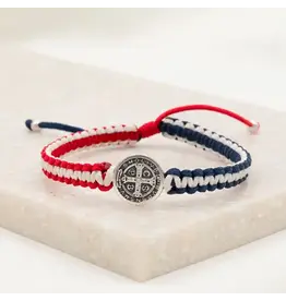 My Saint My Hero Bracelet - Pope Leo XIV Unity Woven America Bracelet