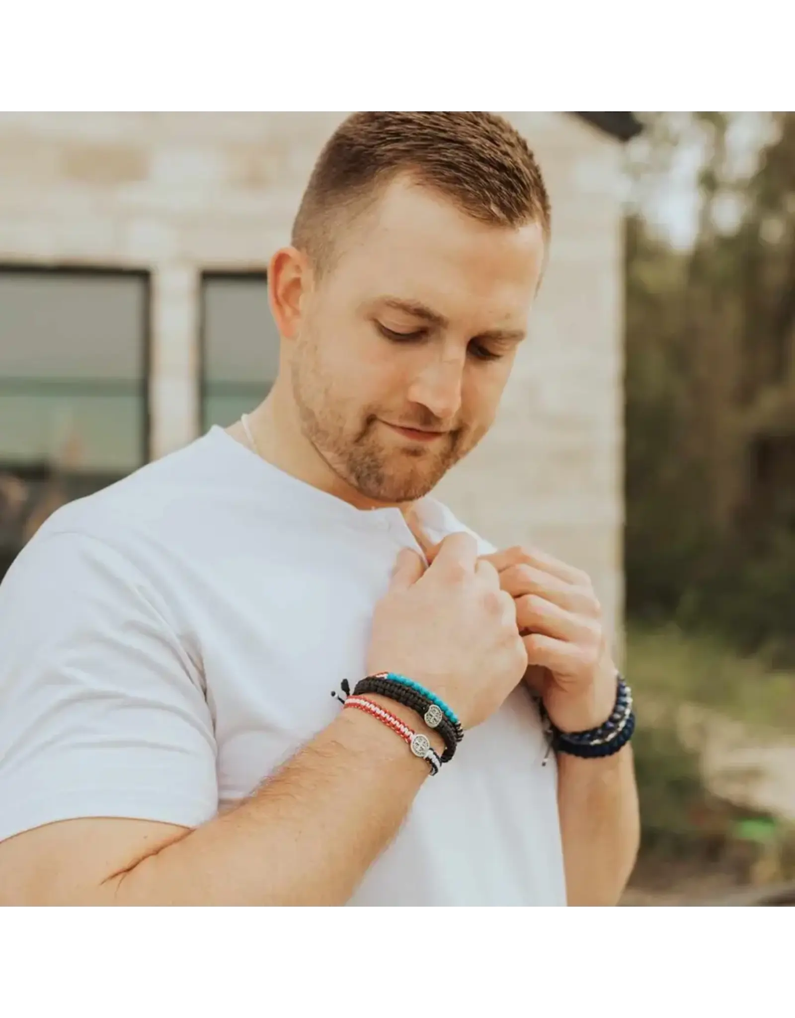 My Saint My Hero Bracelet - Pope Leo XIV Unity Woven America Bracelet