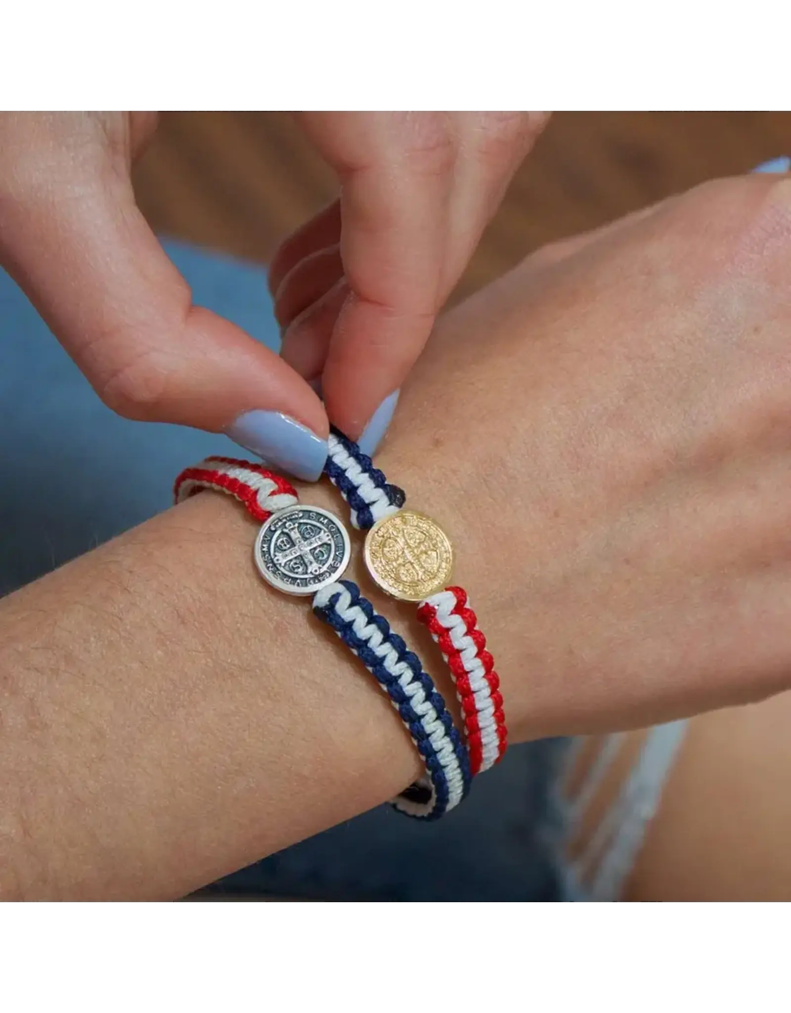 My Saint My Hero Bracelet - Pope Leo XIV Unity Woven America Bracelet