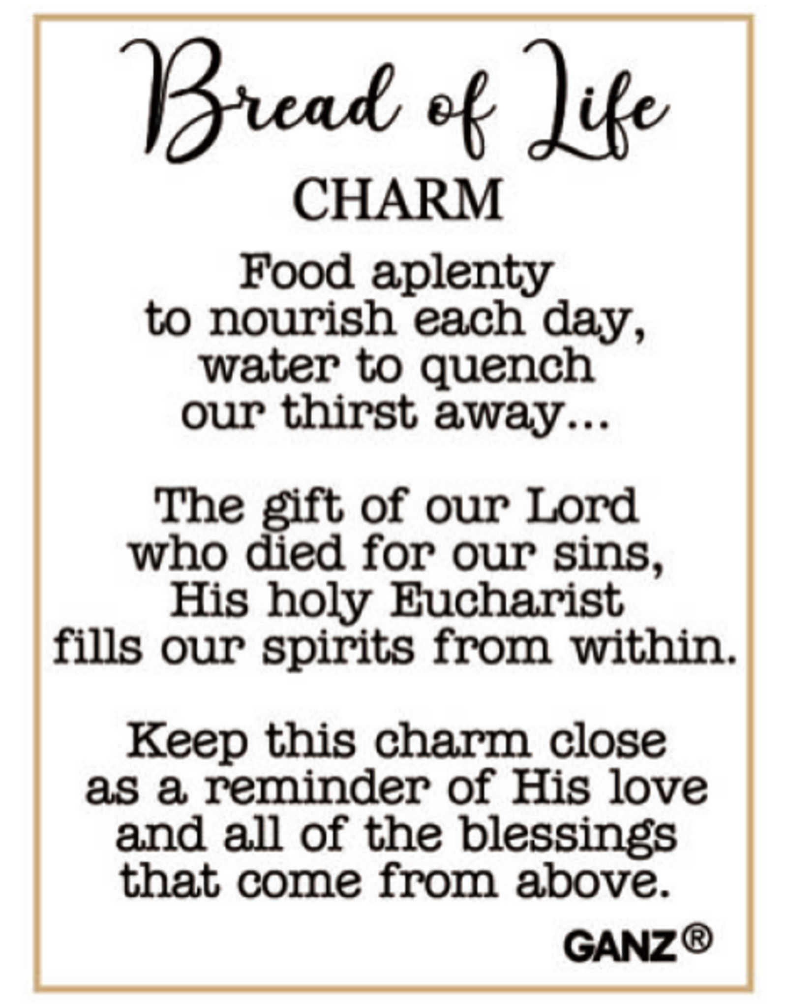Ganz Bread of Life Pocket Charm