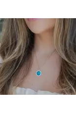 My Saint My Hero Necklace - St. Christopher, Blue Enamel