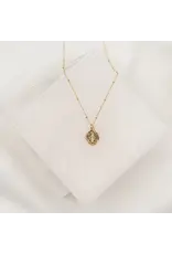 My Saint My Hero Necklace - Miraculous Medal, Petite
