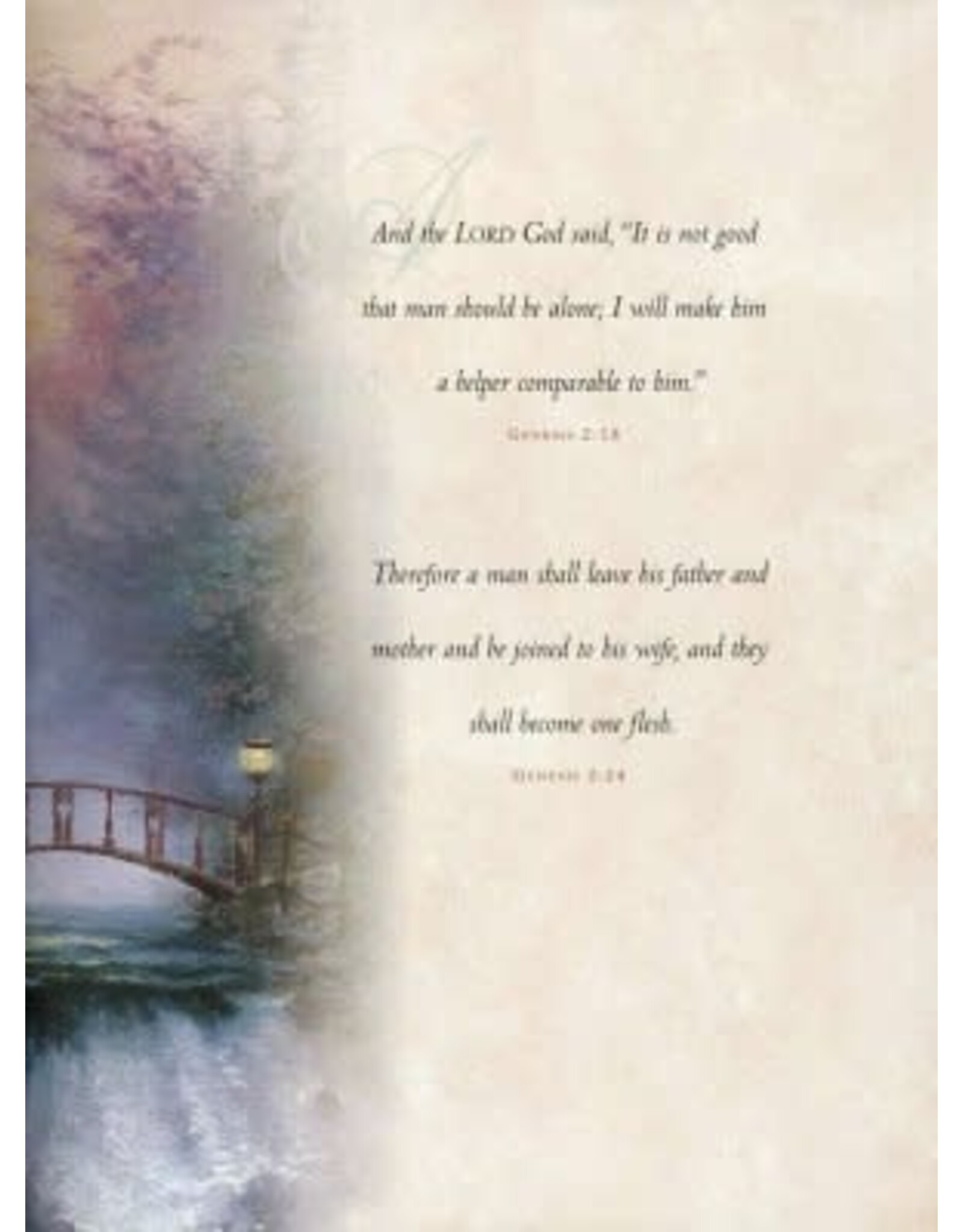 Thomas Nelson NKJV Family Bible - Lighting the Way (Thomas Kinkade)