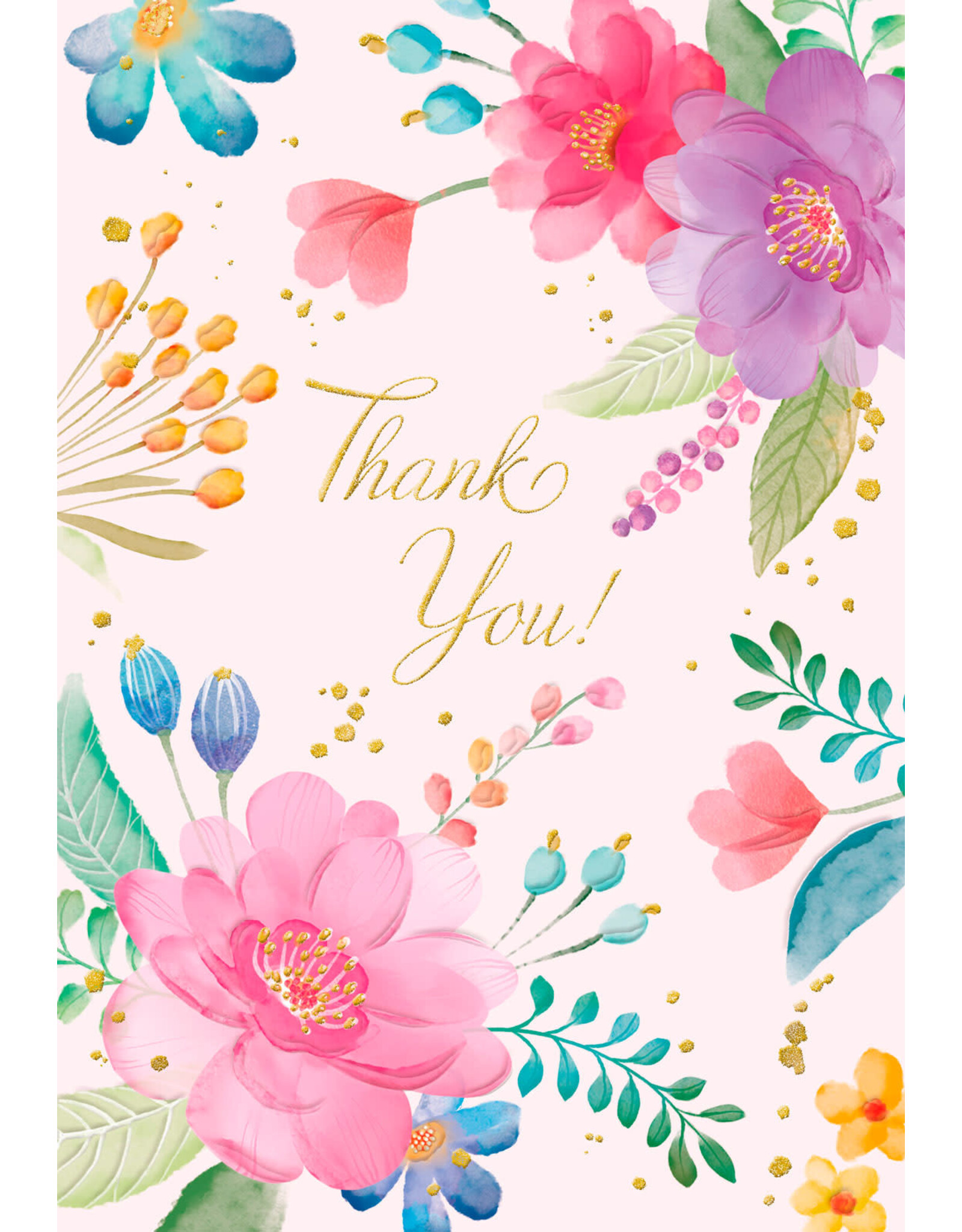 Greetings of Faith Card - Thank You, Floral