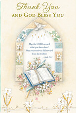 Greetings of Faith Card - Thank You, God Bless