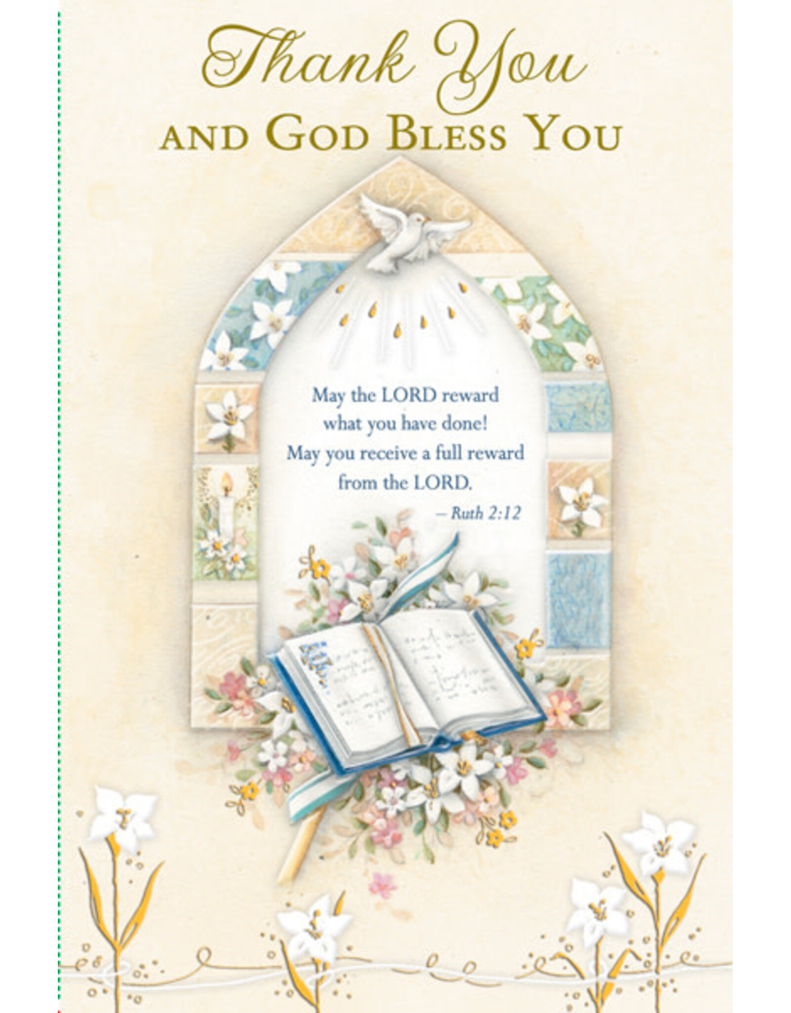 Greetings of Faith Card - Thank You, God Bless