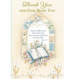 Greetings of Faith Card - Thank You, God Bless