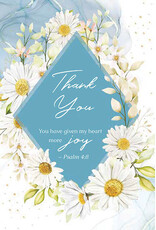 Greetings of Faith Card - Thank You, Daisies