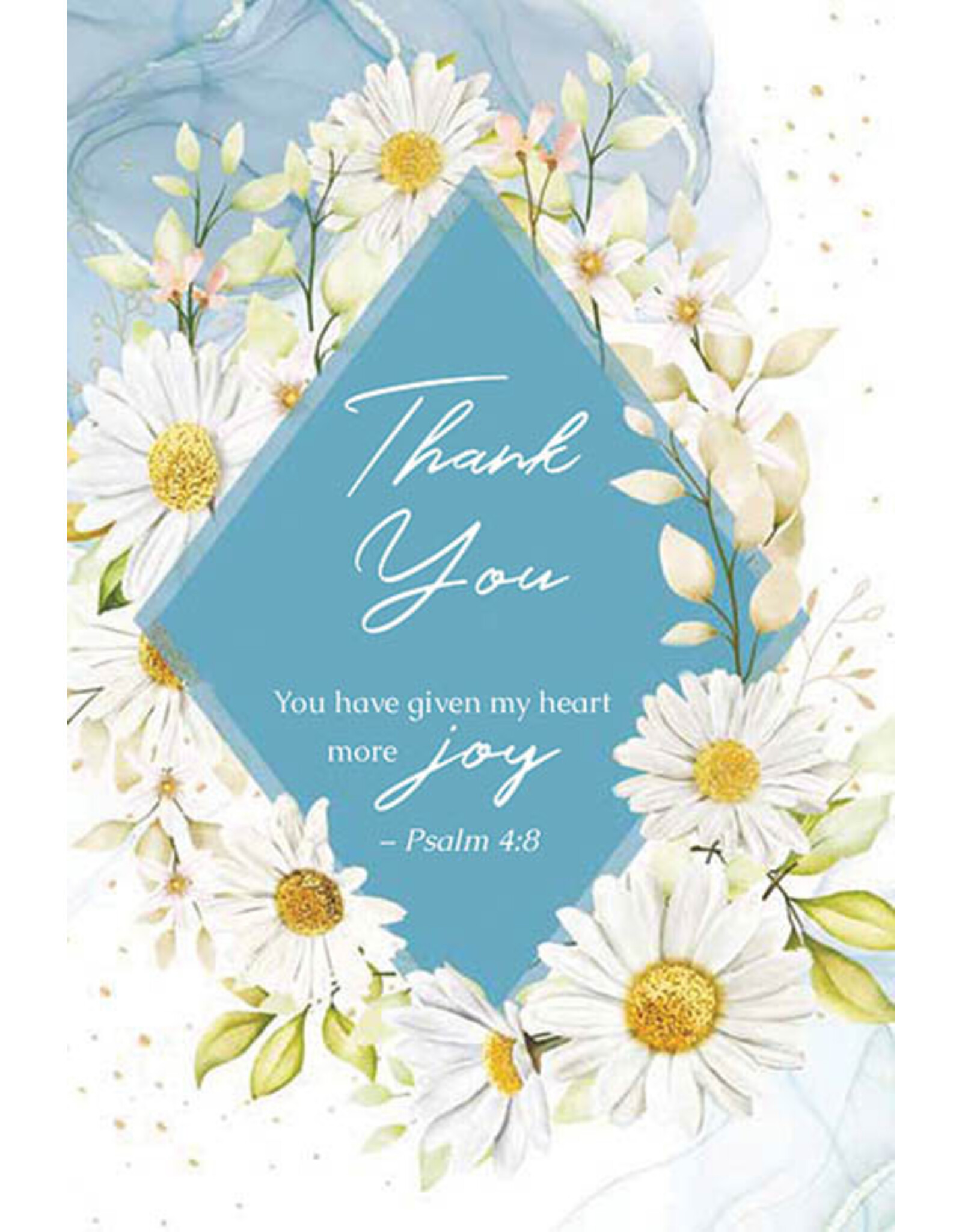 Greetings of Faith Card - Thank You, Daisies
