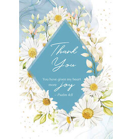 Greetings of Faith Card - Thank You, Daisies