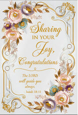 Greetings of Faith Card - Congratulations, Sharing in Your Joy