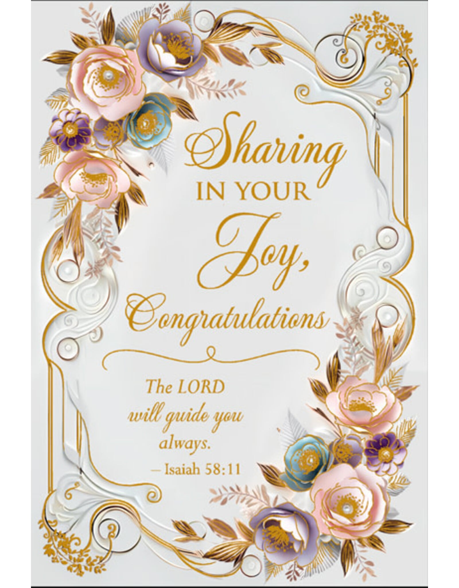 Greetings of Faith Card - Congratulations, Sharing in Your Joy