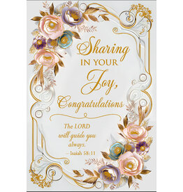 Greetings of Faith Card - Congratulations, Sharing in Your Joy