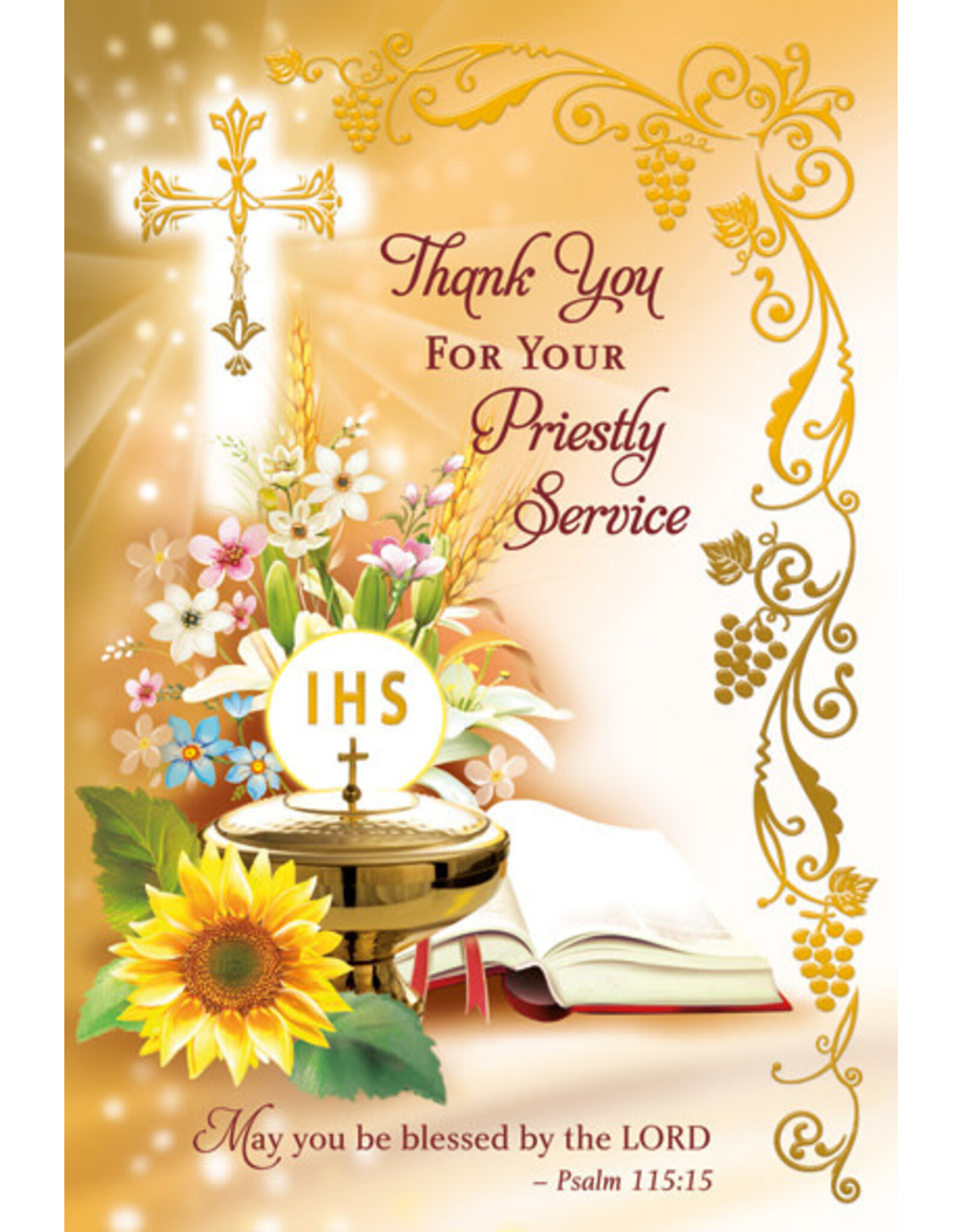 Greetings of Faith Card - Thank You for Your Priestly Service