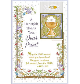 Greetings of Faith Card - Thank You Dear Priest