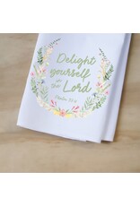 Little Birdie Dish Towel - Delight Yourself in the Lord