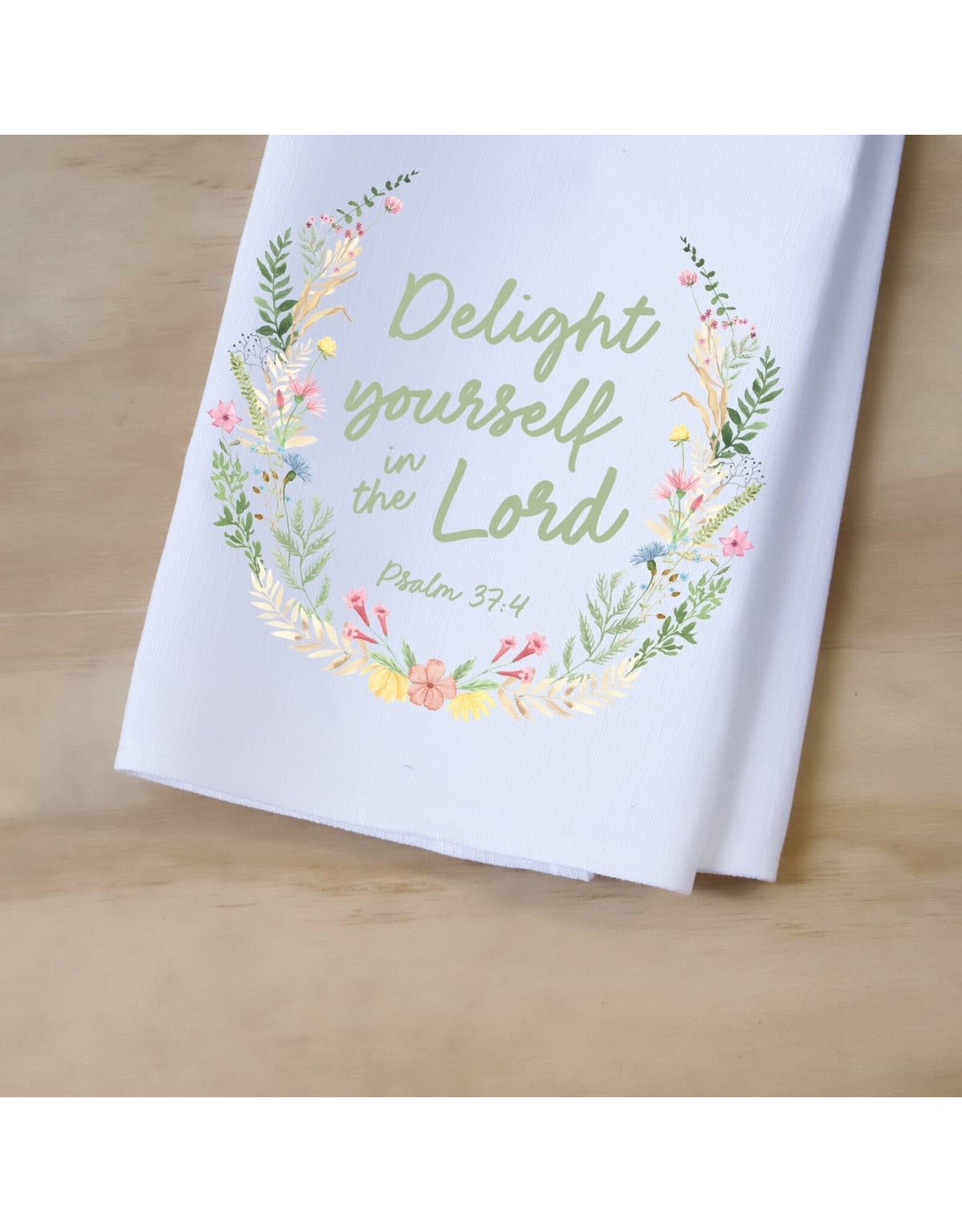 Little Birdie Dish Towel - Delight Yourself in the Lord