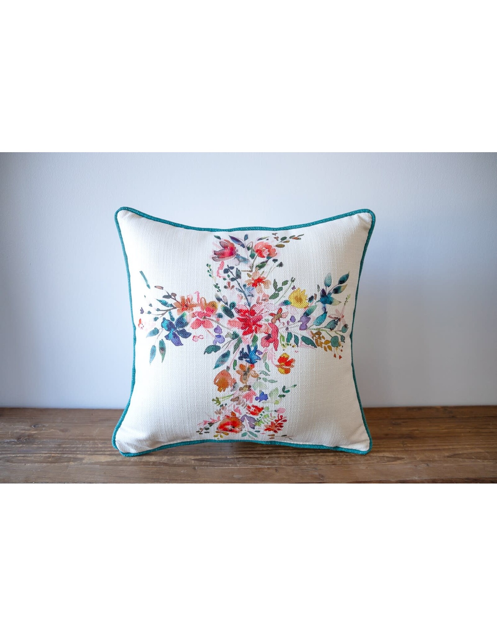 Little Birdie Pillow - Floral Cross