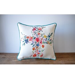 Little Birdie Pillow - Floral Cross