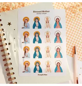 Peony & June Sticker Sheet - Blessed Mother