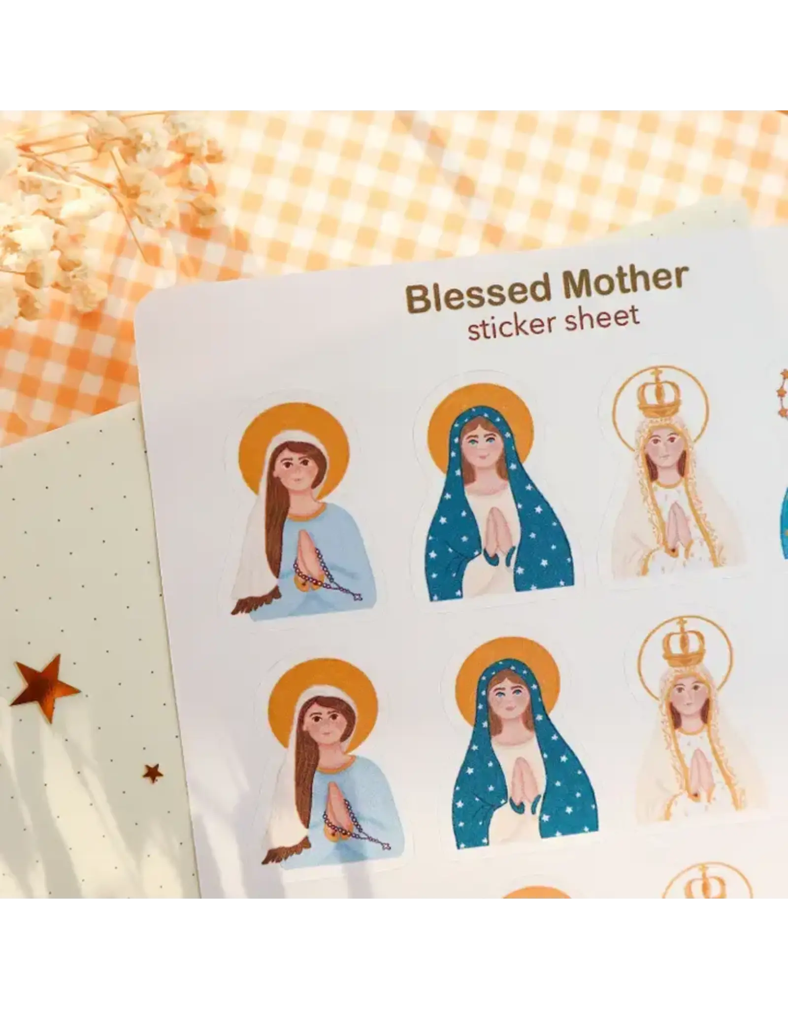 Peony & June Sticker Sheet - Blessed Mother