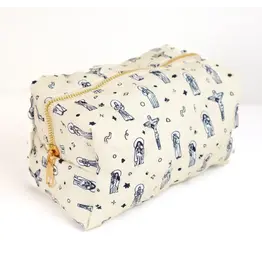 Peony & June Jesus & Saints Quilted Makeup Bag