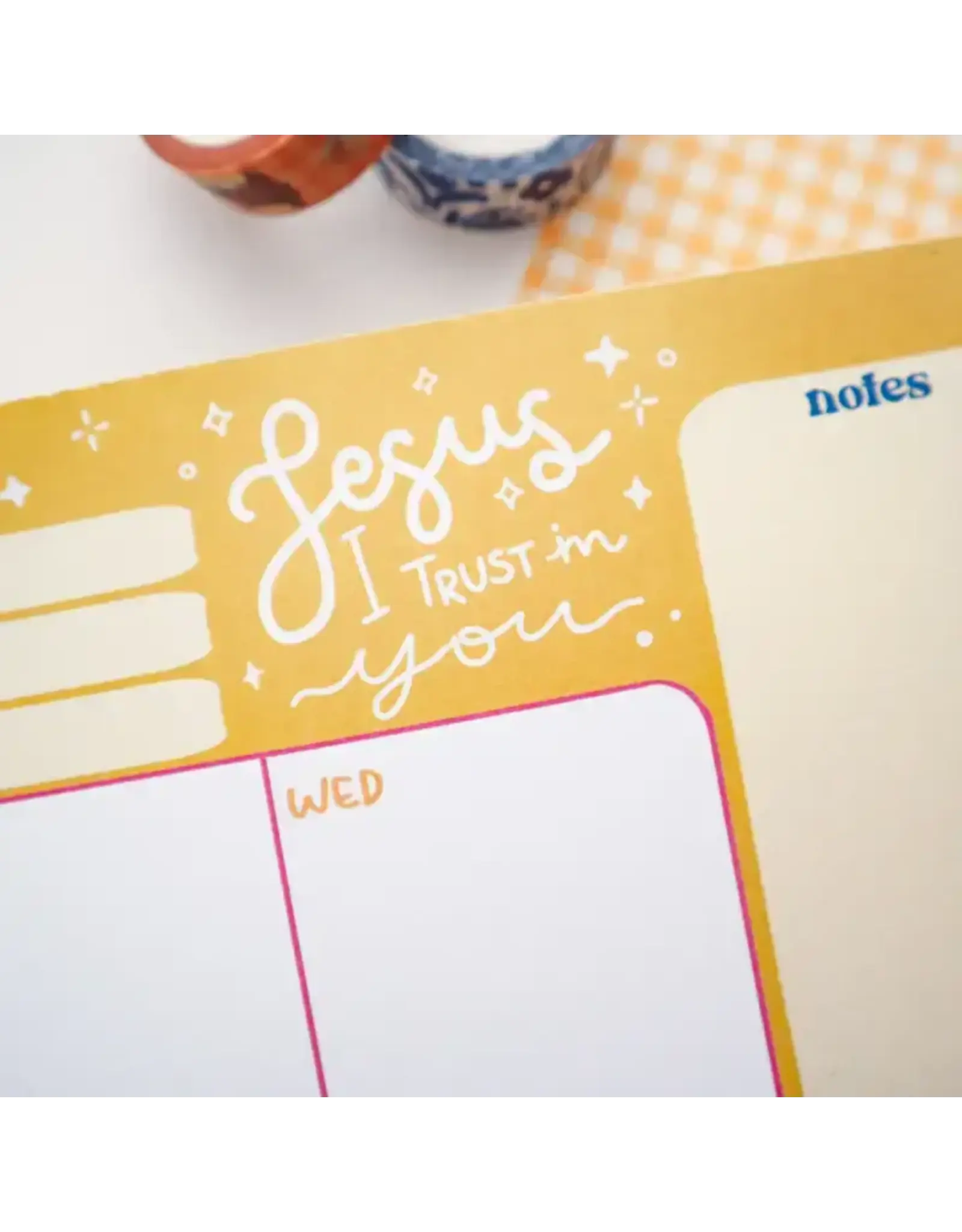 Peony & June Jesus Divine Mercy Weekly Planner