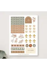 Peony & June Sticker Sheet - Prayer Journal