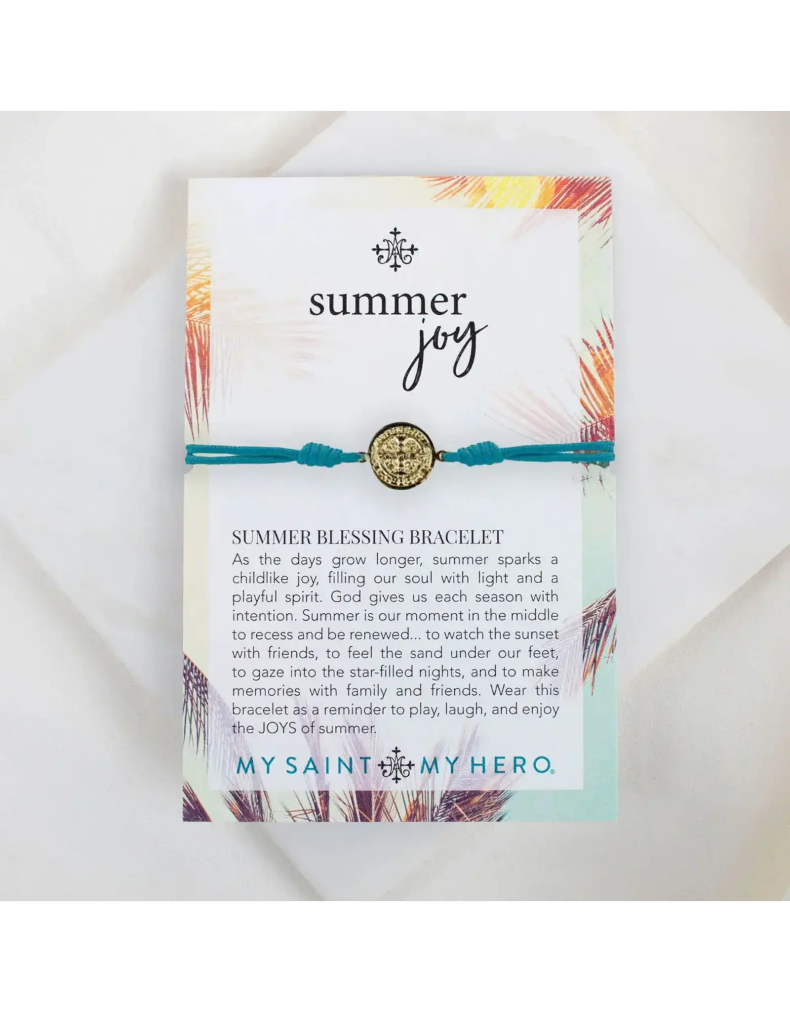 My Saint My Hero Bracelet - Summer Joy Blessing, Teal